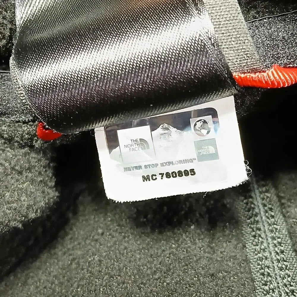 The North Face Cap-Rock Mens Medium M Black Textured Fleece Jacket Gorpcore